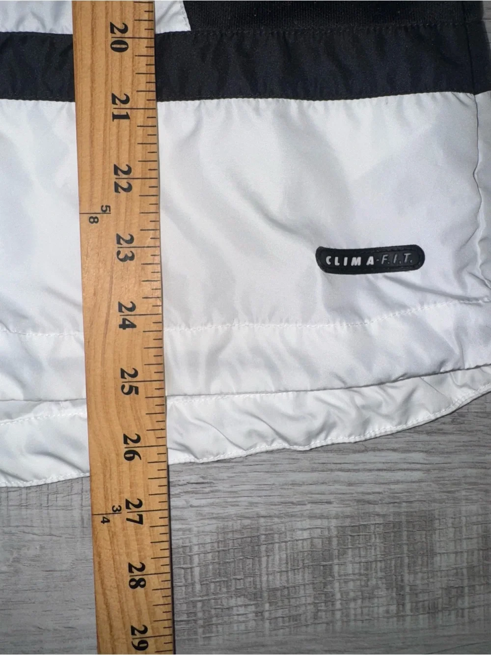 Vintage Nike Windbreaker Vest White Black Full Zip Reflective Size Large Y2K